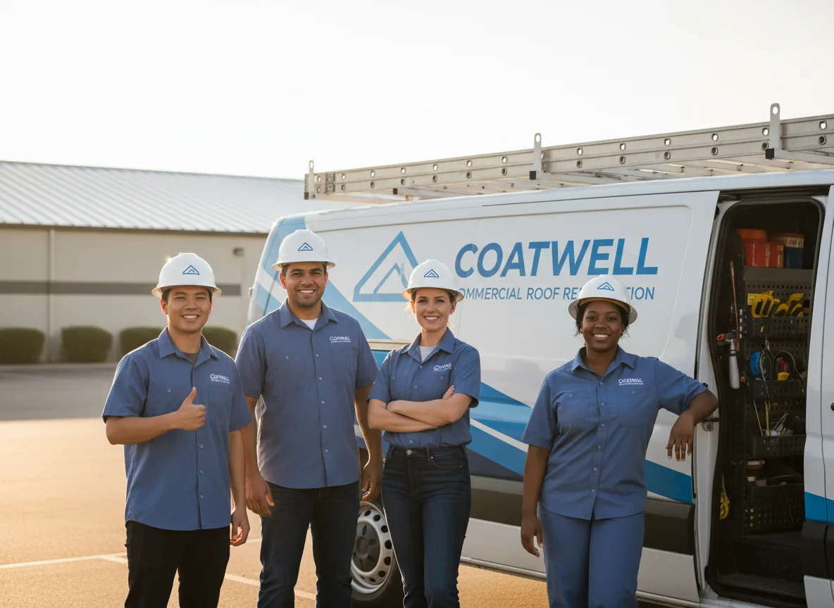 Commercial roof coating company in Waggoner, IL